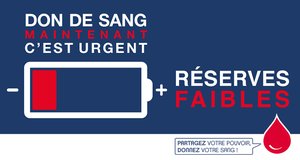 Appel urgent au don de sang !